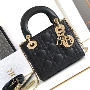 Dior-Mini Lady Dior Bag 17 x 15 x 7 cm (Length x Height x Width)